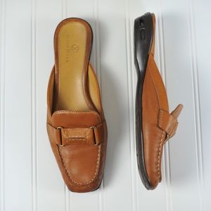 Cole Haan | Shoes | Cole Haan Nike Air Leather Mules Slides Size 9 |  Poshmark